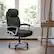 Alt View 12. Alamont Home - Hercules Contemporary Fabric Big & Tall Swivel Office Chair with Arms - Black Fabric.