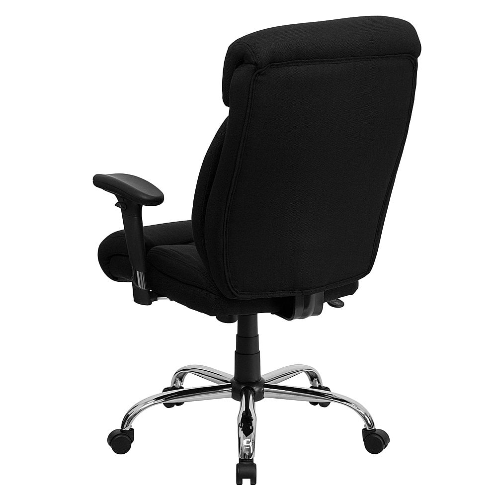 Alt View 12. Alamont Home - Hercules Contemporary Fabric Big & Tall Swivel Office Chair with Headrest - Black Fabric.