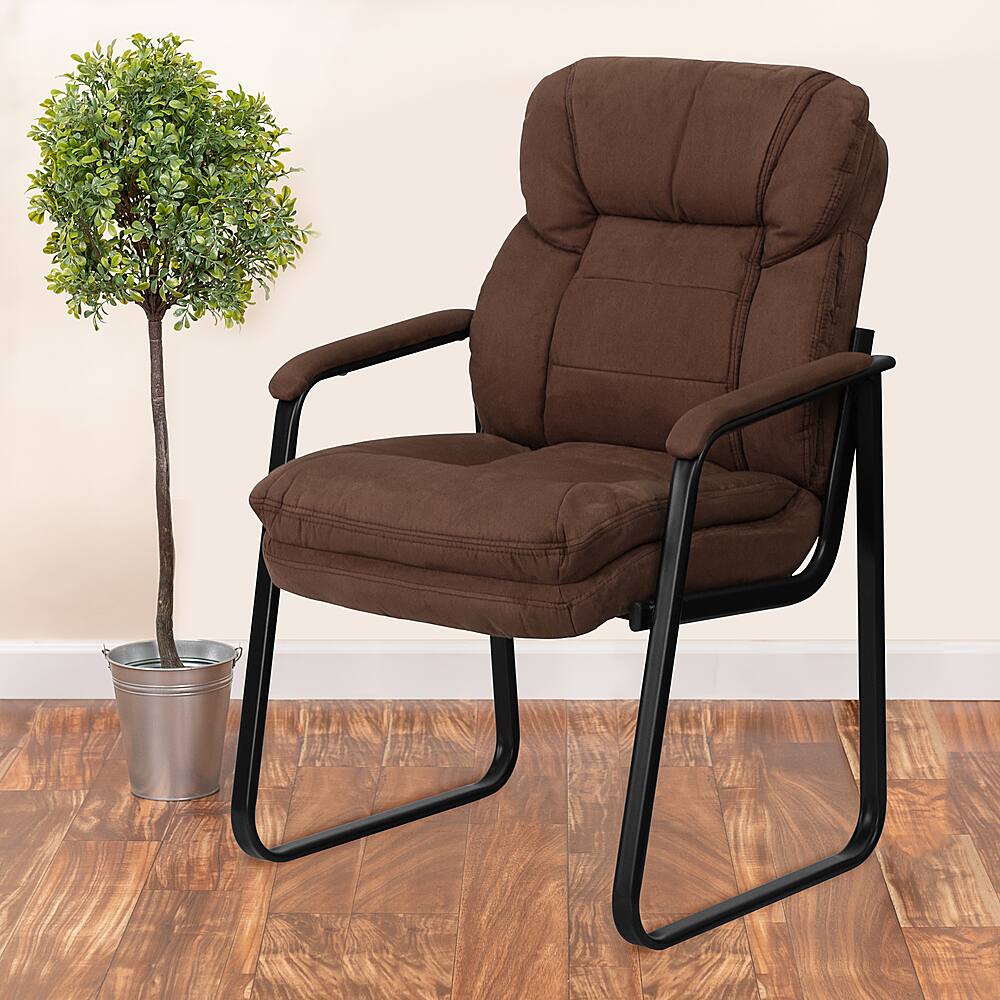 Alt View 12. Alamont Home - Isla Contemporary Fabric Side Chair - Upholstered - Brown Microfiber.