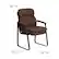 Alt View 13. Alamont Home - Isla Contemporary Fabric Side Chair - Upholstered - Brown Microfiber.