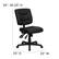 Alt View 13. Alamont Home - Cole Contemporary Leather/Faux Leather Swivel Office Chair - Black.