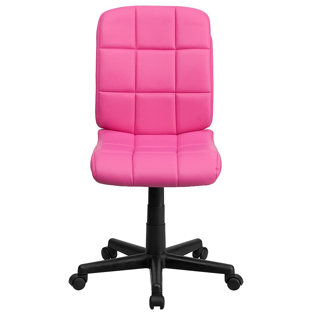 Alt View 11. Alamont Home - Clayton Modern Vinyl Swivel Office Chair - Pink.
