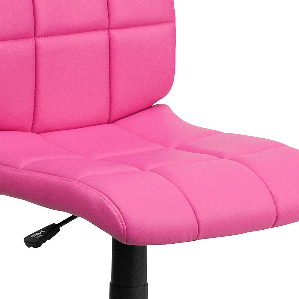 Alt View 17. Alamont Home - Clayton Modern Vinyl Swivel Office Chair - Pink.
