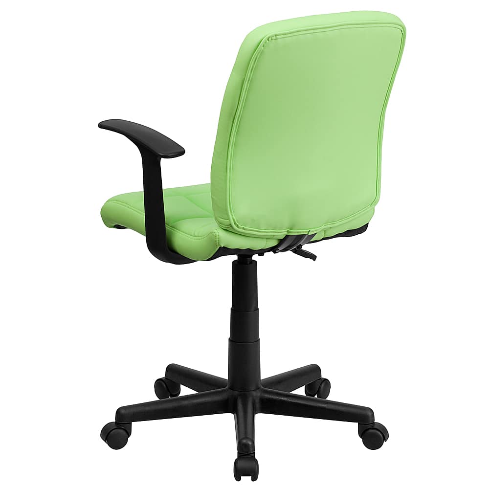 Alt View 13. Alamont Home - Clayton Modern Vinyl Swivel Office Chair with Arms - Green.