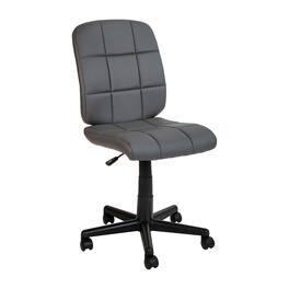 Alamont Home - Clayton Modern Vinyl Swivel Office Chair - Gray