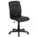 Front. Alamont Home - Clayton Modern Vinyl Swivel Office Chair - Black.