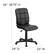 Alt View 13. Alamont Home - Clayton Modern Vinyl Swivel Office Chair - Black.