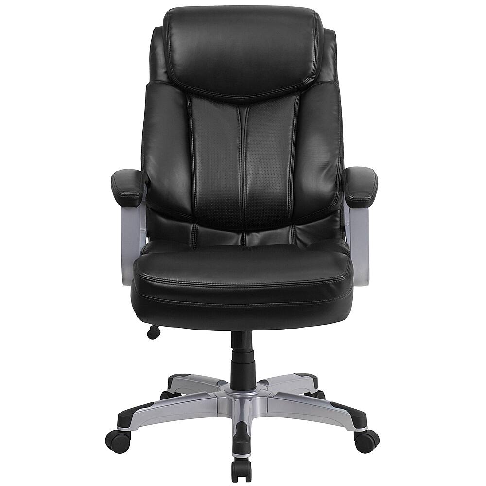 Alt View 11. Alamont Home - Hercules Big & Tall 500 lb. Rated Black LeatherSoft Executive Ergonomic Office Chair - Black LeatherSoft.