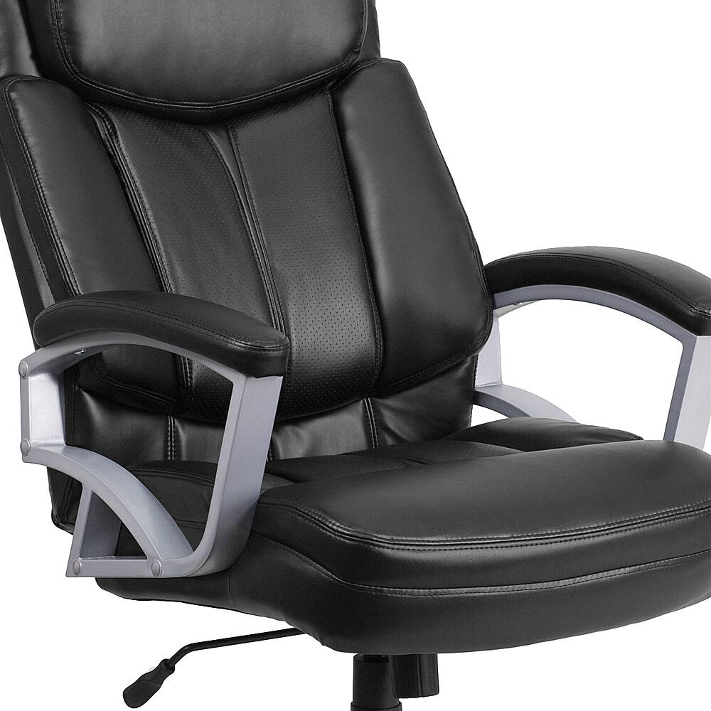 Alt View 17. Alamont Home - Hercules Big & Tall 500 lb. Rated Black LeatherSoft Executive Ergonomic Office Chair - Black LeatherSoft.