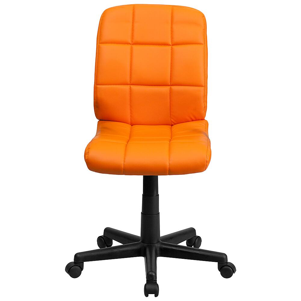 Alt View 11. Alamont Home - Clayton Modern Vinyl Swivel Office Chair - Orange.