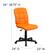 Alt View 13. Alamont Home - Clayton Modern Vinyl Swivel Office Chair - Orange.