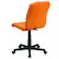 Alt View 14. Alamont Home - Clayton Modern Vinyl Swivel Office Chair - Orange.