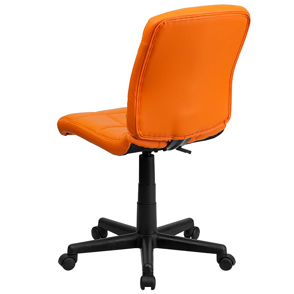 Alt View 14. Alamont Home - Clayton Modern Vinyl Swivel Office Chair - Orange.