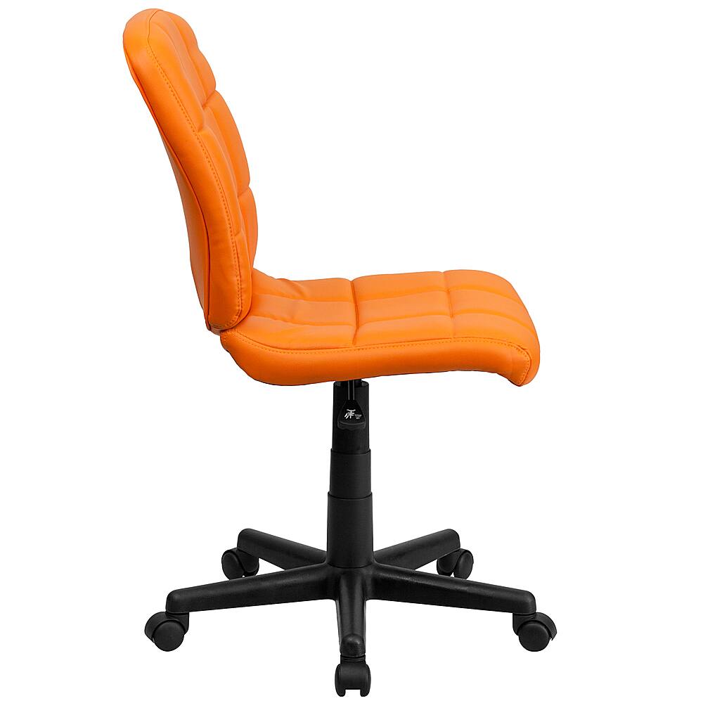 Alt View 16. Alamont Home - Clayton Modern Vinyl Swivel Office Chair - Orange.