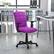 Alt View 12. Alamont Home - Clayton Modern Vinyl Swivel Office Chair - Purple.