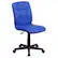 Front. Alamont Home - Clayton Modern Vinyl Swivel Office Chair - Blue.