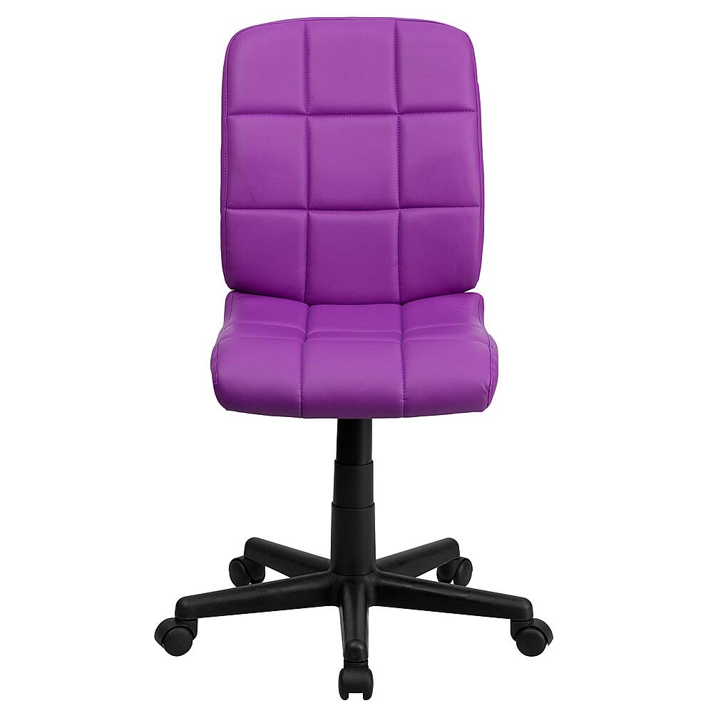 Alt View 11. Alamont Home - Clayton Modern Vinyl Swivel Office Chair - Purple.