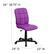 Alt View 13. Alamont Home - Clayton Modern Vinyl Swivel Office Chair - Purple.