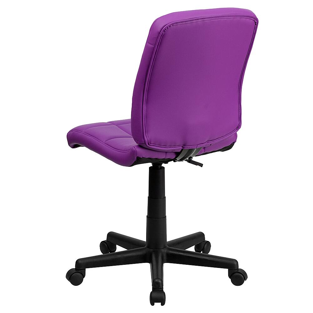 Alt View 14. Alamont Home - Clayton Modern Vinyl Swivel Office Chair - Purple.