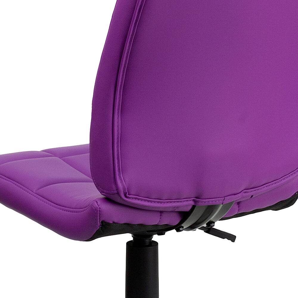 Alt View 15. Alamont Home - Clayton Modern Vinyl Swivel Office Chair - Purple.