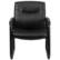 Alt View 11. Alamont Home - Hercules Contemporary Leather/Faux Leather Big & Tall Side Chair - Upholstered - Black.