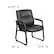 Alt View 13. Alamont Home - Hercules Contemporary Leather/Faux Leather Big & Tall Side Chair - Upholstered - Black.