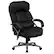 Front. Alamont Home - Hercules Big & Tall 500 lb. Rated Black LeatherSoft Ergonomic Office Chair w/ Chrome Base - Black.