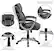 Alt View 40. Alamont Home - Carolyn Contemporary Leather/Faux Leather Executive Swivel Office Chair - Black.