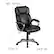 Alt View 13. Alamont Home - Carolyn Contemporary Leather/Faux Leather Executive Swivel Office Chair - Black.