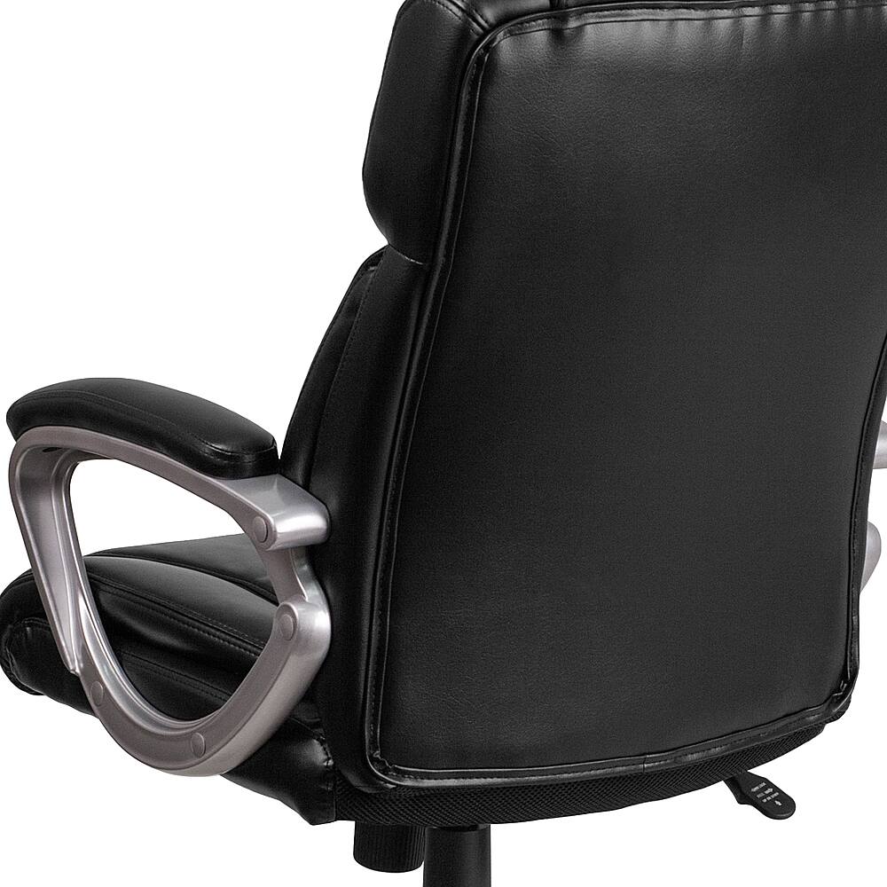 Alt View 15. Alamont Home - Carolyn Contemporary Leather/Faux Leather Executive Swivel Office Chair - Black.