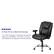 Alt View 39. Alamont Home - Hercules Big & Tall 400 lb. Rated Black LeatherSoft Chair w/Chrome Base & Adjustable Arms - Black.