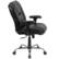 Alt View 16. Alamont Home - Hercules Big & Tall 400 lb. Rated Black LeatherSoft Chair w/Chrome Base & Adjustable Arms - Black.