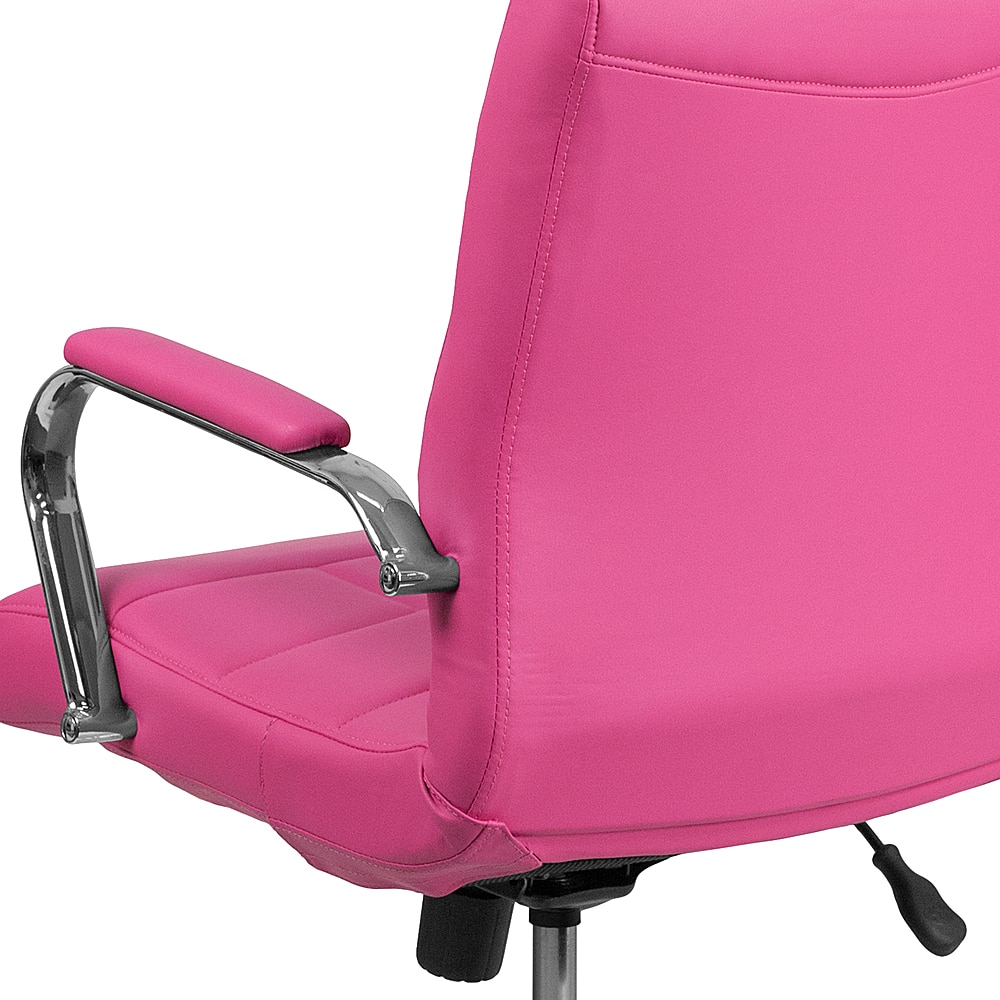 Alt View 15. Alamont Home - Vivian Contemporary Vinyl Executive Swivel Office Chair - Pink.