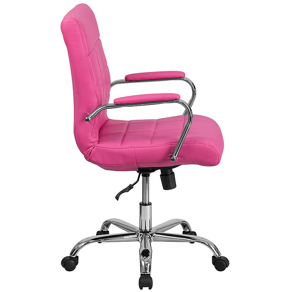 Alt View 16. Alamont Home - Vivian Contemporary Vinyl Executive Swivel Office Chair - Pink.