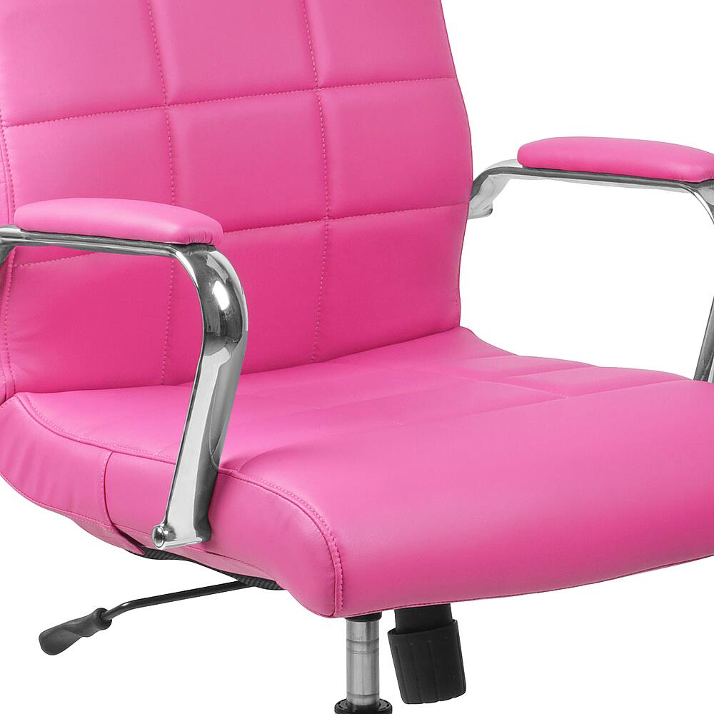 Alt View 17. Alamont Home - Vivian Contemporary Vinyl Executive Swivel Office Chair - Pink.