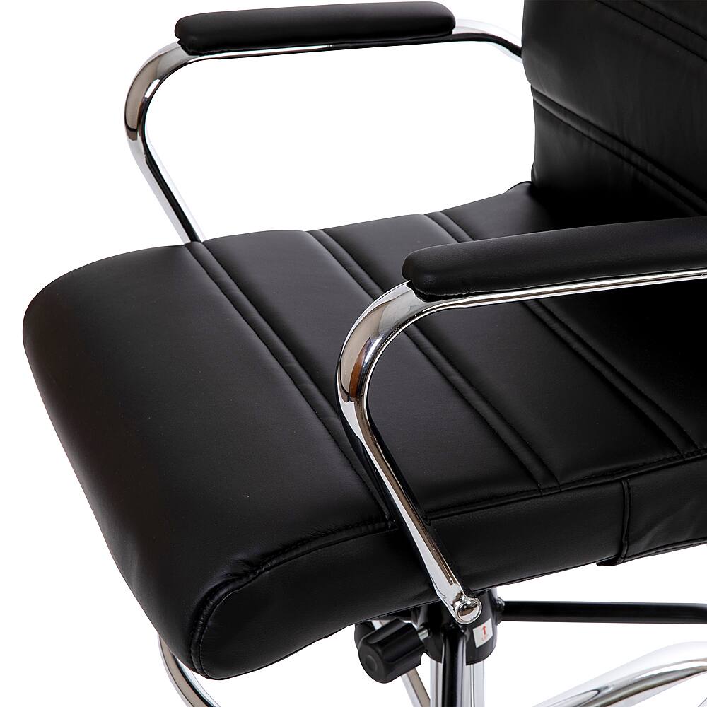 Alt View 15. Alamont Home - Whitney Modern Leather/Faux Leather Drafting Chair - Black.