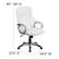Alt View 13. Alamont Home - Carolyn Contemporary Leather/Faux Leather Executive Swivel Office Chair - White.