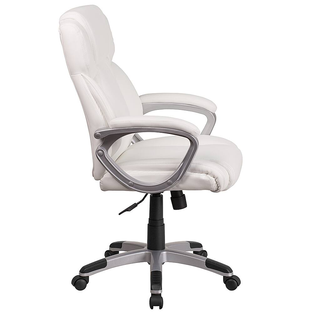 Alt View 16. Alamont Home - Carolyn Contemporary Leather/Faux Leather Executive Swivel Office Chair - White.