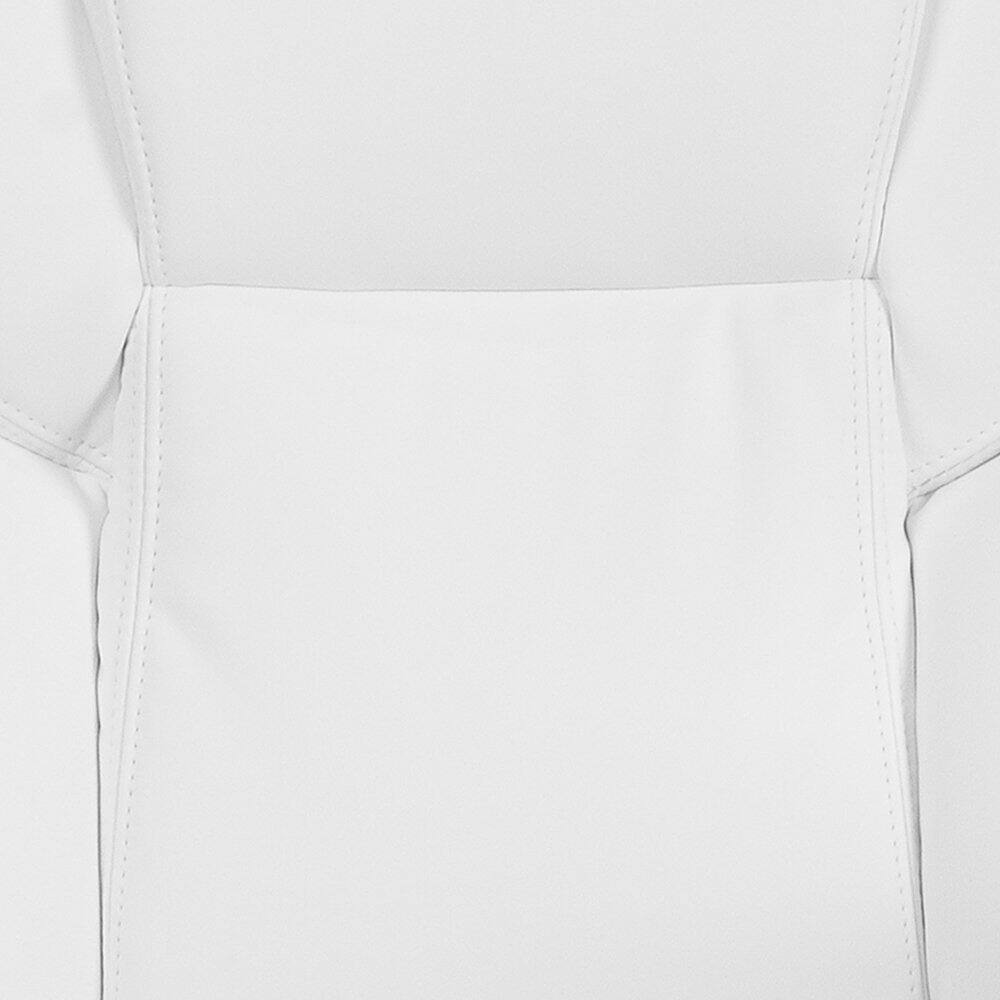 Alt View 18. Alamont Home - Carolyn Contemporary Leather/Faux Leather Executive Swivel Office Chair - White.