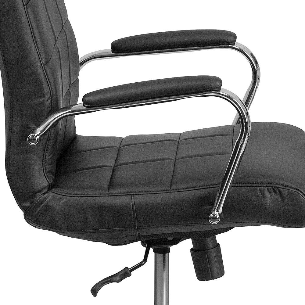 Alt View 15. Alamont Home - Vivian Contemporary Vinyl Executive Swivel Office Chair - Black.