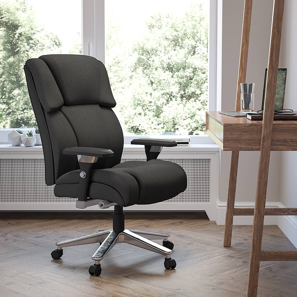 Alt View 12. Alamont Home - Hercules Contemporary Fabric 24/7 Big & Tall Swivel High Back Office Chair - Black Fabric.
