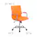 Alt View 13. Alamont Home - Vivian Contemporary Vinyl Executive Swivel Office Chair - Orange.