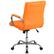 Alt View 14. Alamont Home - Vivian Contemporary Vinyl Executive Swivel Office Chair - Orange.