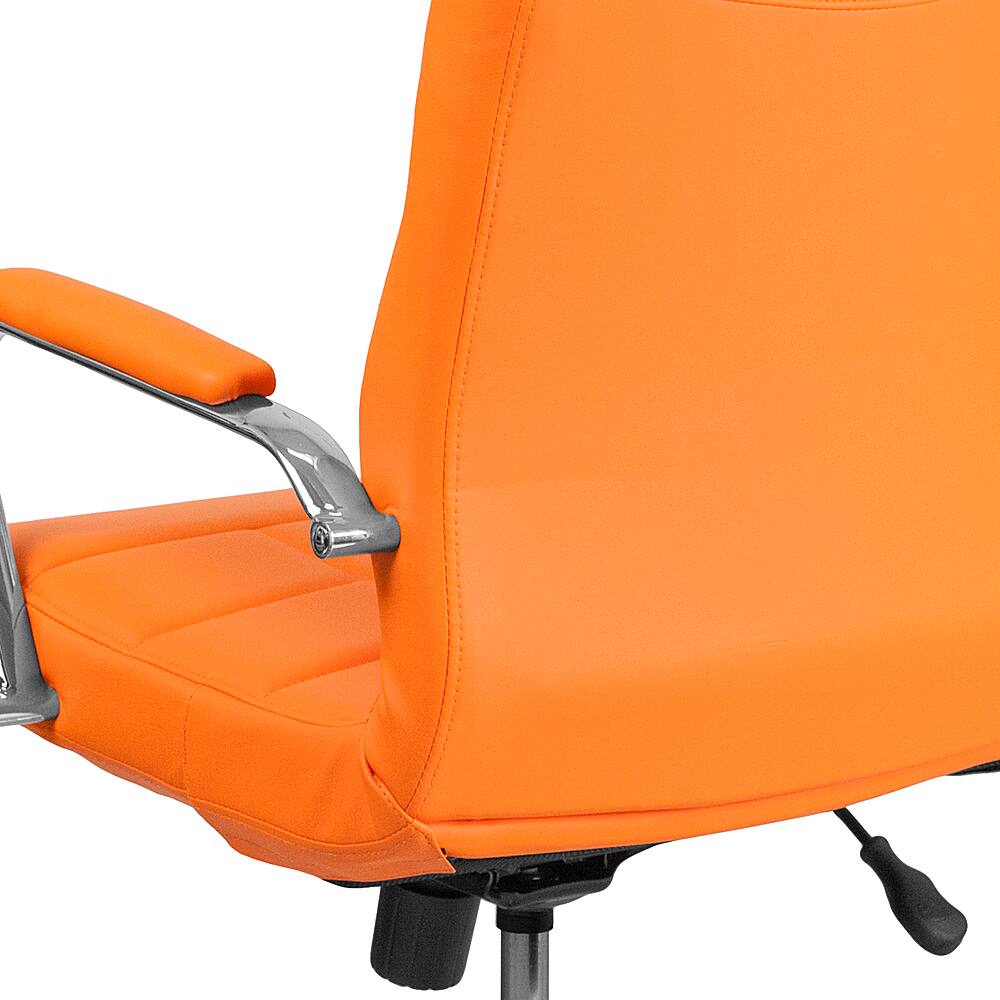 Alt View 15. Alamont Home - Vivian Contemporary Vinyl Executive Swivel Office Chair - Orange.
