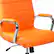 Alt View 17. Alamont Home - Vivian Contemporary Vinyl Executive Swivel Office Chair - Orange.