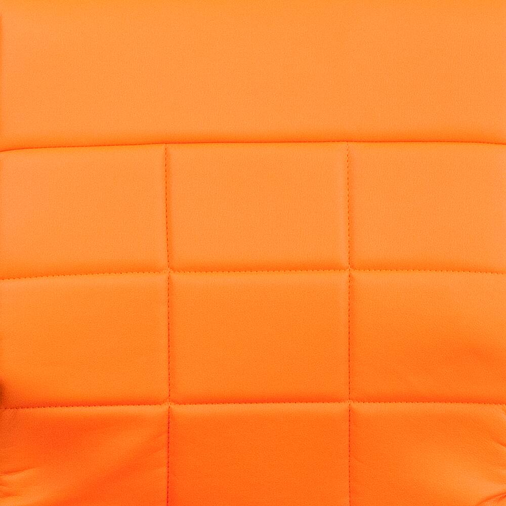 Alt View 18. Alamont Home - Vivian Contemporary Vinyl Executive Swivel Office Chair - Orange.