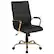 Front. Alamont Home - Whitney High Back Modern Leather/Faux Leather Executive Swivel Office Chair - Black LeatherSoft/Gold Frame.