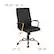 Alt View 13. Alamont Home - Whitney High Back Modern Leather/Faux Leather Executive Swivel Office Chair - Black LeatherSoft/Gold Frame.