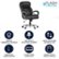 Alt View Zoom 11. Flash Furniture - Hercules Big & Tall 500 lb. Rated LeatherSoft Swivel Office Chair w/Extra Wide Seat - Black.