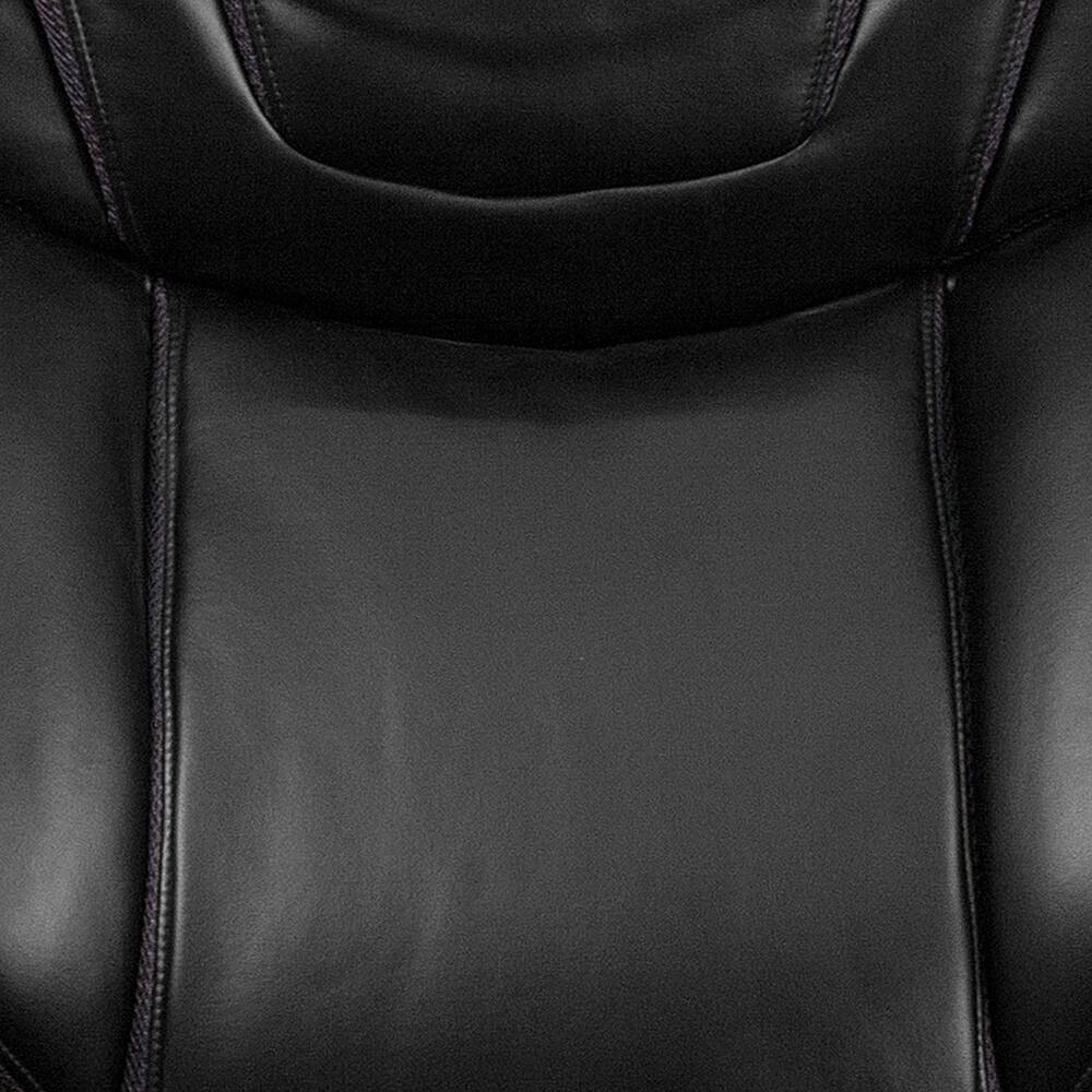 Alt View 25. Alamont Home - Hercules Big & Tall 500 lb. Rated Black LeatherSoft Swivel Office Chair w/Extra Wide Seat - Black.